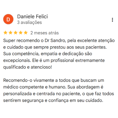 Depoimento Google Dr. Sandro Cesar